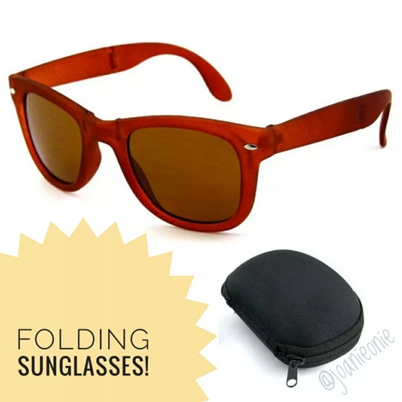 Sunglasses FOLDING BROWN TEA with Case - Picture 3 of 3